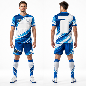 Hot Sale <b>Soccer</b> Team Uniform Sets Heat Press Printing Soft Interlock Fabric Quick Dry Custom Player Name Bulk Supply - Product Image 1