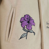 Veste universitaire de haute qualité avec manches en toile, broderie personnalisée, vestes Letterman haut de gamme, imperméables, coupe-vent, pour l'hiver