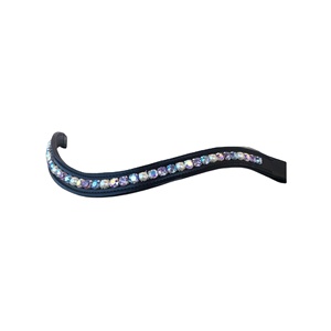 <b>Top</b> Trendy Latest Design Durable Leather Equestrian Brow Band Pink Red Orange Purple <b>Crystals</b> Design by Manufacturer - Product Image 4