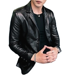 Customizable OEM High Quality Winter <b>Jacket</b> <b>for</b> <b>Men</b> Genuine Leather Canvas Front Logo Quick Dry Breathable Zipper Closure Sale - Product Image 2