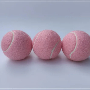 <b>Pink</b> Mini <b>Tennis</b> <b>Balls</b> for Pets 3 Pack Set Durable Dog Cat Chew Toy - Product Image 2