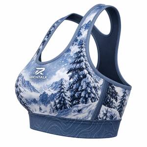 Soutien-gorge de sublimation pour femme, haute performance, séchage rapide, respirant, en Spandex/Nylon, idéal pour le yoga, vente en gros, haute qualité, prix bas, best-seller - Product Image 3