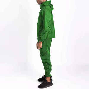 Wholesale High Quality Zip up Windproof Shiny Nylon <b>Jacket</b> and <b>Track</b> Pants Windbreaker Tracksuit <b>for</b> <b>Men</b> Women Unisex Tracksuits - Product Image 5