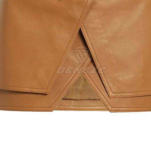 Jupes en cuir respirantes, légères et à séchage rapide, en stock, vente chaude, fabriquées au Pakistan, jupes en cuir pour femmes - Product Image 5