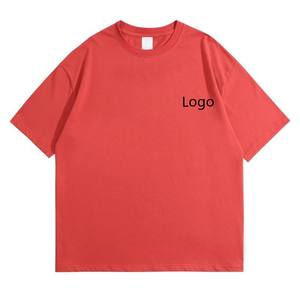 Plus Size mens <b>tshirt</b> Design OEM Logo Custom Men Hip Hop Loose Short Sleeve Solid Woven Blank O-Neck Plus Size Casual T-shirts - Product Image 5