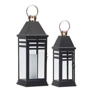 Farol de Metal Auténtico, Decorativo, Colgante, de Hierro, Elegante, para Decoración de Jardín, Patio o Casa de Campo - Product Image 3