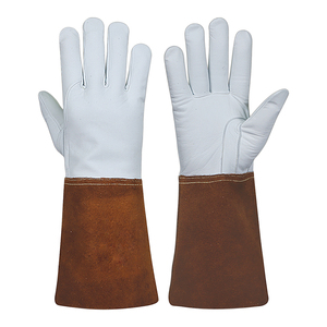 Guantes de soldadura resistentes al fuego para trabajos de forja y soldadura con fuerte agarre y protección gruesa para las manos - Product Image 1