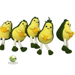 Llaveros de Ganchillo con Diseños Variados al por Mayor, Hechos a Mano con Algodón/Lana, Frutas y Animales Amigurumi, Calidad Premium, Tamaño Personalizado - Product Image 6