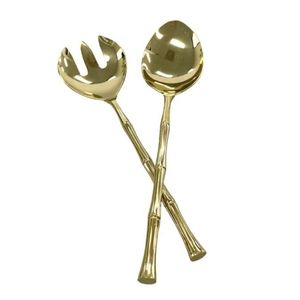 Elegante Juego de Cubiertos Metálicos para Ensalada con Diseño de Hojas para el Hogar y la Cocina a un Precio Económico, Juegos de Cubiertos para Ensalada Personalizados - Product Image 5