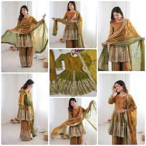 Launching New Designer Party Wear Look New Kediya-Plazo and Dupatta With Heavy Embroidery Work at Wholesale Price - Product Image 3