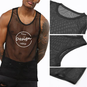 Camiseta sin mangas para gimnasio y culturismo para hombre, chaleco sin mangas ligero de secado rápido para entrenamiento físico - Product Image 4