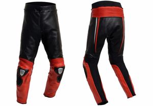 Pantalones de Cuero Premium Agusta Custom Fit para Motociclistas - Product Image 1
