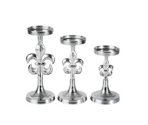 Support de bougie en aluminium rustique à marque privée, finition élégante pour la décoration intérieure et les occasions spéciales - Product Image 4