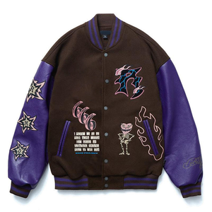 เสื้อแจ็คเก็ตวาร์ซิตี้ผู้ชายแบบลำลองสั่งทำพิเศษ คอตั้ง คุณภาพพรีเมียม มีให้เลือกหลายสี - Product Image 2