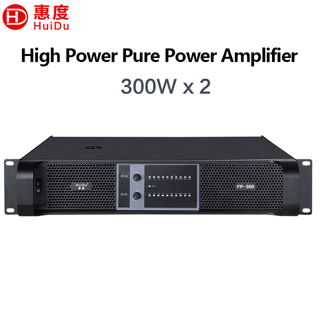 Professional Power Amplifier FP-300 2 Channel 2x300W 8Ω 2x450W 4Ω Analog Stage PA Conference Audio Amplificador
