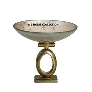 Coral Aluminio Chapado en oro Diseño interior y exterior para cocina hoteles restaurantes y decoración del hogar Servir Bowl - Product Image 1