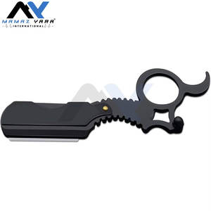 Navaja de Afeitar Profesional de Acero Inoxidable con Anillo Individual para Barbería, Afeitadora Manual para Hombres y Mujeres - Product Image 5