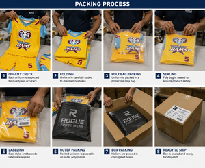 เสื้อฟุตบอลอเมริกัน SALSTAR SPORTS แบบสั่งทำพิเศษ พิมพ์ลายดิจิทัล โพลีเอสเตอร์ 100% ระบายอากาศได้ดี แขนสั้น สายปรับได้ สำหรับทุกเพศ - Product Image 6