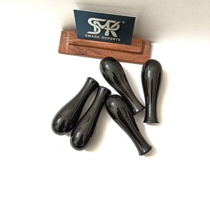 Manche d'outil en corne de buffle fait main, écologique, sur mesure, poli noir arrondi, pour la restauration d'outils manuels et l'utilisation en bricolage - Product Image 6