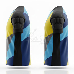 เสื้อเจอร์ซีย์ผู้รักษาประตูแขนสั้นไซส์ใหญ่ ผลิตจากโรงงานโดยตรง ชุดทีมฟุตบอล ระบายอากาศได้ดี ซับเหงื่อ 100% โพลีเอสเตอร์ - Product Image 4