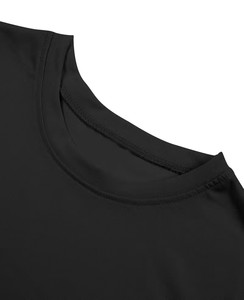 Men's Black Short Sleeve O-Neck Regular Fit 100% Cotton T-Shirt <b>Printed</b> Graphic Casual Breathable Jersey Knit Customizable - Product Image 5