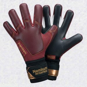 High Quality PU Football Goalkeeper Gloves Professional Sports Gloves Custom Logo Design Breathable Lightweight UV Protection - Product Image 4