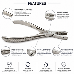 Pinzas para Extensiones de Cabello de Acero Inoxidable, Herramienta Profesional para Instalación y Extracción - Product Image 5