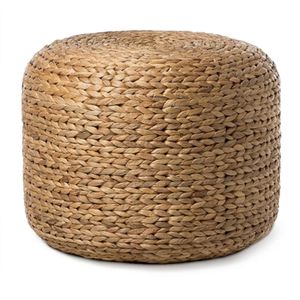 Water Hyacinth <b>Stools</b> Ottomans Handcrafted from Vietnam Woven Natural Fiber Seating for Living Room Hotel Furniture - Product Image 3