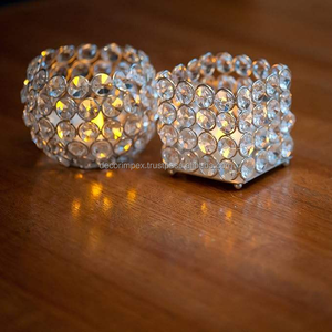 Portavelas de diseño de cristal, decoración del hogar, otro candelabro brillante, vela votiva para interiores y exteriores - Product Image 4