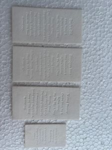 Etiquetas de papel de algodón con relieve en seco personalizadas, etiquetas colgantes de lujo para recuerdos de boda, regalos y empaques - Product Image 2