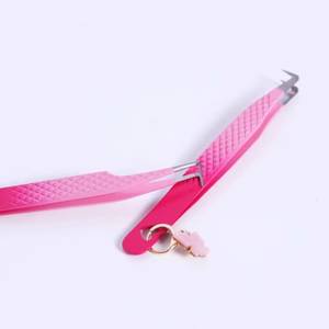 แหนบตัดขนตาปลายโค้งสีชมพู Morje Surgical รุ่น Butterfly Charm ทำจากสแตนเลสสตีล ปลายเรียบและหยัก ใช้สำหรับงานละเอียด - Product Image 6