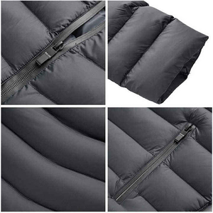 Muzamin Apparel Women's Blouson Puffer <b>Jacket</b> <b>Short</b> Length Woven Fabric Windproof Eco-Friendly Reversible Design Autumn Season - Product Image 6