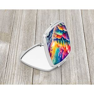Coloré Dusty Miller Compact Voyage Maquillage Miroir De Poche Pliant Miroir pour Femmes et Filles Idée Cadeau Décoratif - Product Image 2