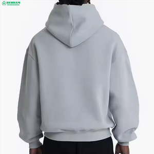 Sweat-shirts à capuche vierges surdimensionnés en mélange de coton 100 % coton, coupe classique, 480 GSM, molleton épais, personnalisables avec logo, collection Printemps - Product Image 5