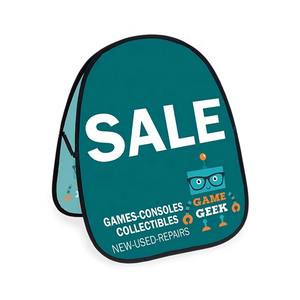 ธงและป้ายโฆษณาแบบพับได้แนวนอนสำหรับงานแสดงสินค้า นิทรรศการกลางแจ้ง และงานกีฬา - Product Image 2