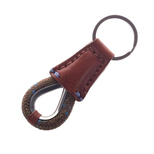 Porte-clés artisanal en corde marron, porte-clés de voiture, porte-clés en corde de voile, porte-clés sportif - Product Image 1