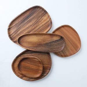 High Quality Handmade Solid Mango Wood Charger Plate Round Classic Design Polished Finish Wedding Decor Eco-Friendly Best Price - Product Image 1
