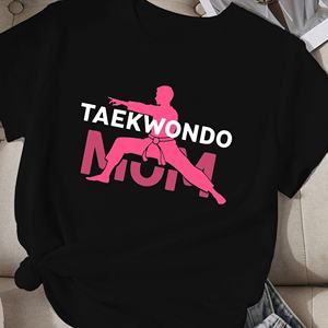 Camiseta de mujer TAEKWONDO MOM con silueta - Product Image 4