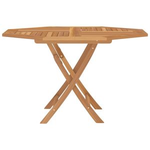 Tavolo da giardino pieghevole in legno massello in Teak 43.3 mobili da esterno "x 43.3" x 29.5" - Product Image 3