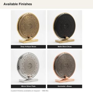 Handmade 26 cm Deep <b>Brass</b> Candle <b>Lantern</b> Tall Antique <b>Brass</b> Projects for Home Decor Wedding-Rangoli Mandala Rangoli Projector - Product Image 5