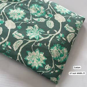 Premium Cotton Silk Screen Printed <b>Fabrics</b> with Elegant Floral Designs for Fashion Apparel and Global Wholesale Supply. - Product Image 5