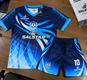 ชุดเสื้อฟุตบอลชาย SALSTAR แบบซับลิเมชั่น คอวี ระบายอากาศได้ดี ผลิตจากโพลีเอสเตอร์ เหมาะสำหรับทุกฤดูกาล ชุดกีฬาสำหรับผู้ใหญ่ - Product Image 5