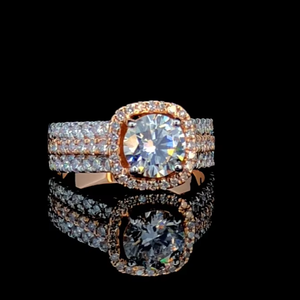 Anillo de Compromiso con Diamante Cultivado en Laboratorio de 1.50 CTW, Oro Sólido de 14K, Certificado IGI, Anillo para Mujer, Corte Redondo - Product Image 3