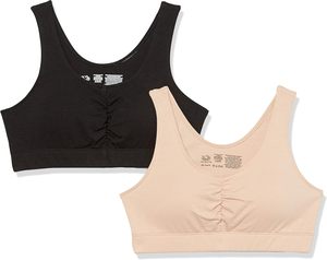 Women’s Wireless Sports Bra Seamless Yoga Top Comfort Ruched Front <b>Bralette</b> High Stretch Fitness Activewear 2026 - Product Image 3