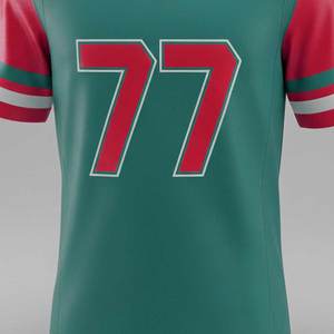 Diseña Tu Propio Logotipo, Jersey de Fútbol Americano Sublimado Personalizado, Unisex, Manga Corta, Venta al Por Mayor - Product Image 5