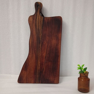 Tablero de charcutería de madera de Acacia ecológico acabado a mano forma moderna tablero de servicio de granja multiusos mango recién llegado - Product Image 4