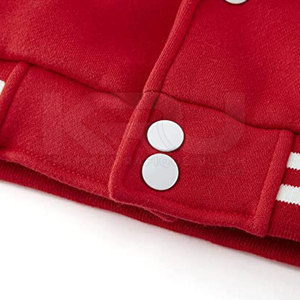 Pakistan Manufactured Modern Style Men Varsity Winter Jacket Stand Front Customized Design Windproof Breathable <b>Fleece</b> - Product Image 6