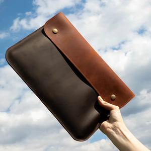 Funda de Piel Auténtica de Alta Calidad con Logotipo Personalizado para Laptop MacBook Air Pro de 13 Pulgadas, Modelo LS-0272 - Product Image 6