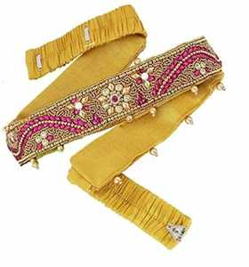 Handmade Cotton Foundation <b>Ethnic</b> Embroidered Beaded Waist Belt Fashion <b>Accessory</b> for Women - Product Image 2