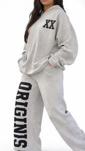 Conjunto Deportivo de Dos Piezas para Mujer, Corte Ajustado, Sudadera con Capucha Informal, Pantalones Deportivos de Pierna Ancha, Felpa Suave y Transpirable, Ropa de Estar en Casa para Otoño, Personalizable - Product Image 4